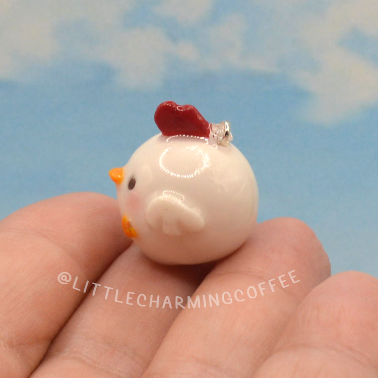 Chunky Chicken | Polymer Clay Charm